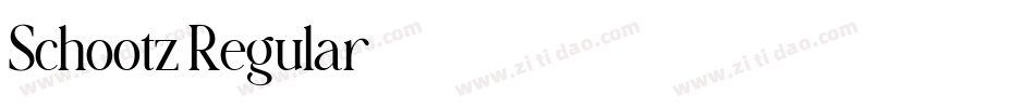 Schootz Regular字体转换